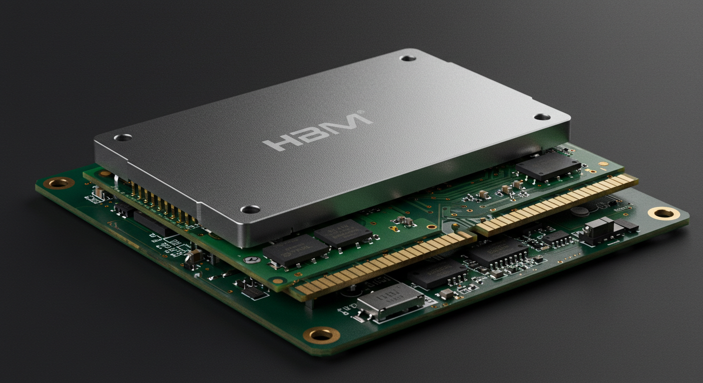 HBM 반도체 이미지