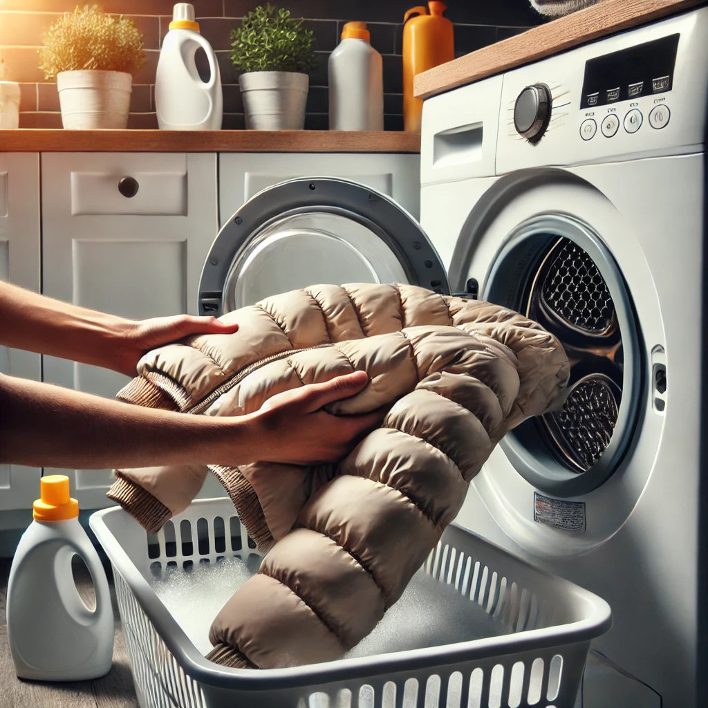 패딩 세탁 중간 이미지